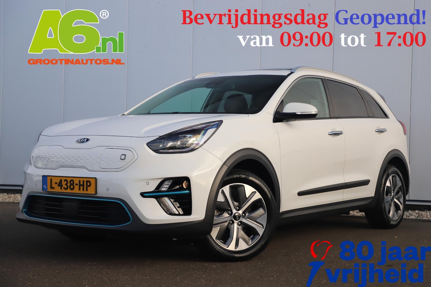 Kia e-Niro - DynamicPlusLine 39 kWh Schuifdak Keyless Half Leder Navigatie Achteruitrijcamera Stuur & S - AutoWereld.nl