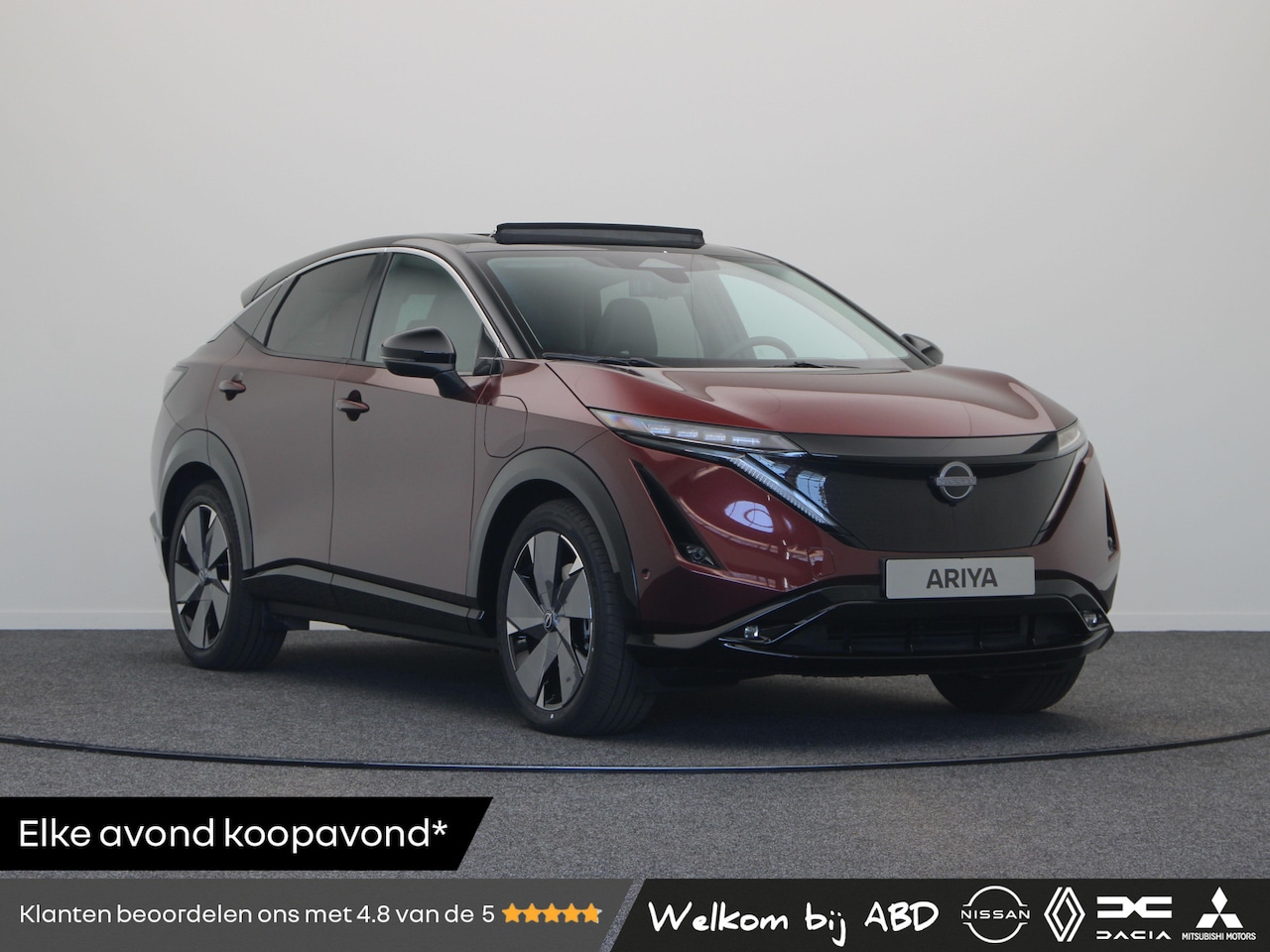 Nissan Ariya - Nissan Evolve 87kWh + 20" LMV 87 kWh Batterij | 12.3" dubbel TFT-scherm | 19" lichtmetalen - AutoWereld.nl