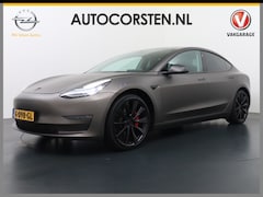 Tesla Model 3 - Performance AWD 75kWh 513PK 0-100kmh in 3, 4 sec. Wrap Priv.Glas Diffuser Leder Adap.Cruis