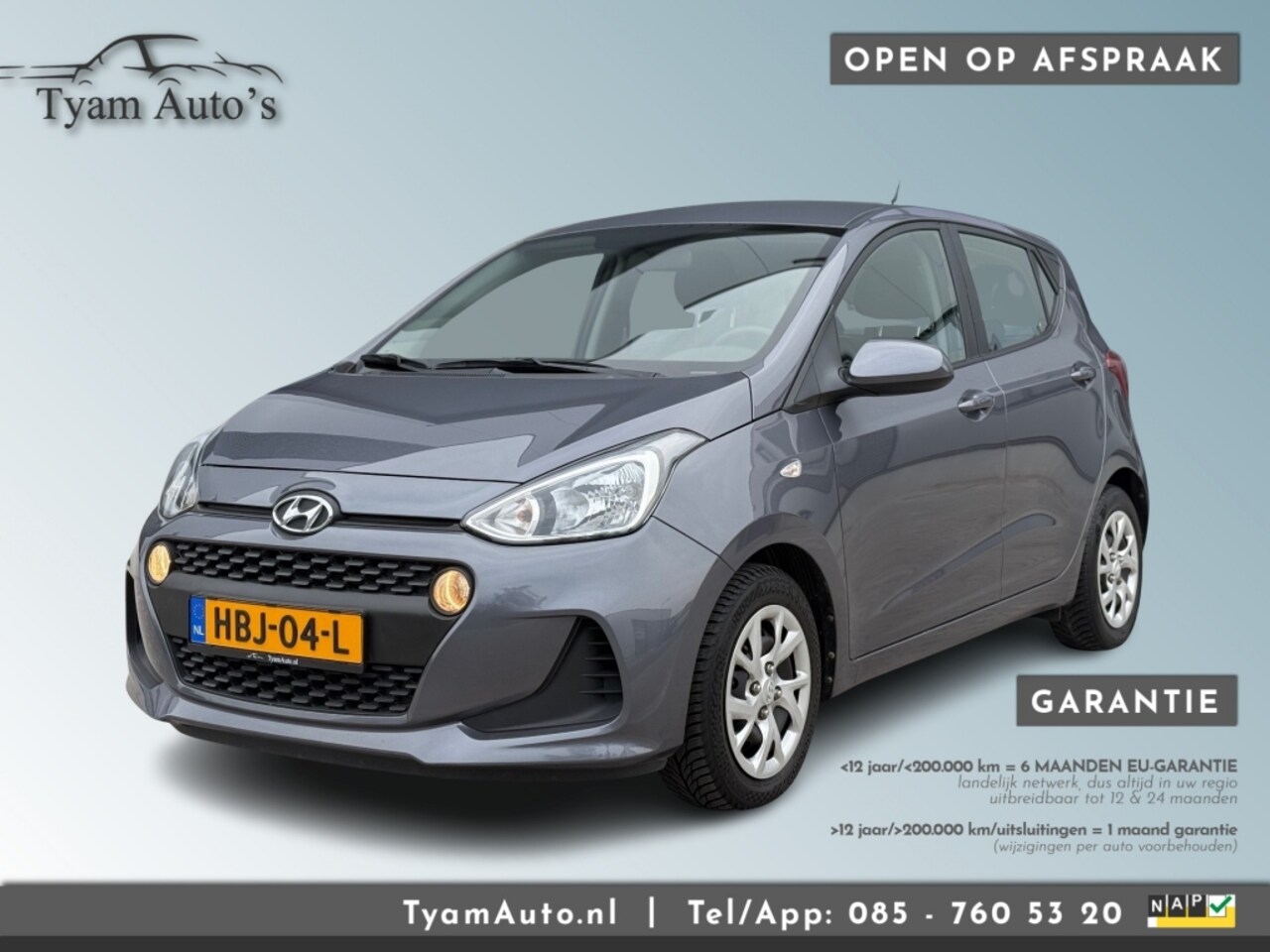 Hyundai i10 - 1.2 PASSION+ 5-DEURS 87 PK *6 MAAND GARANTIE * APK 2026*  AIRCO - AutoWereld.nl