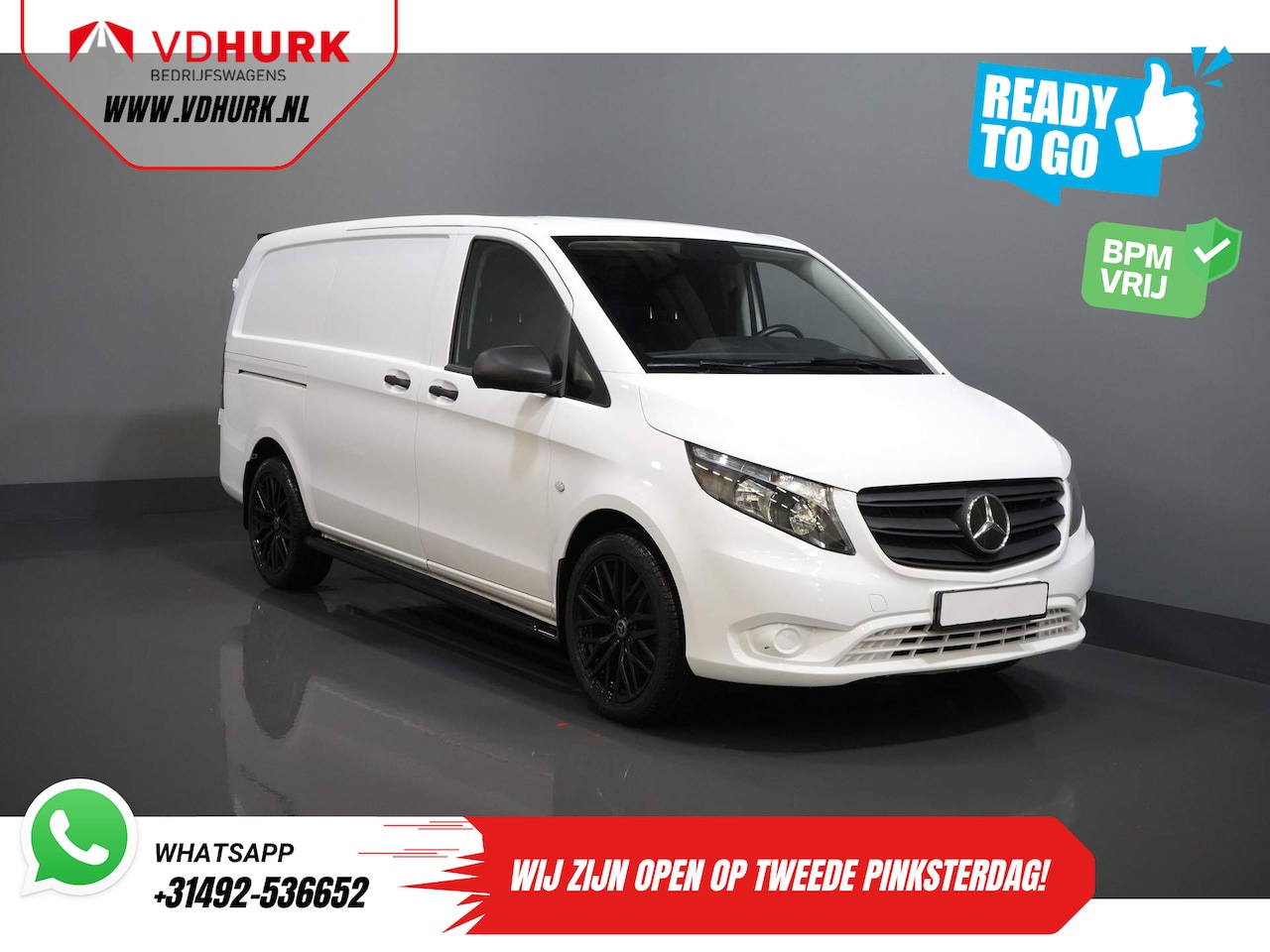 Mercedes-Benz Vito - 114 CDI Aut. L2 BPM VRIJ! Ready2Go Adapt. Cruise/ 19"LMV/ Standkachel/ Stoelverw./ Inricht - AutoWereld.nl
