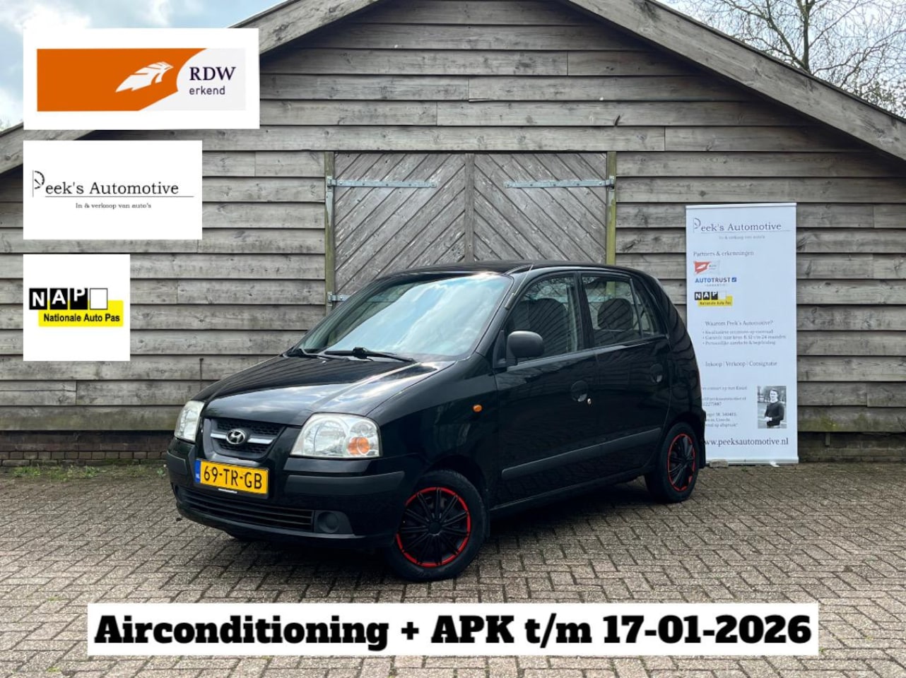 Hyundai Atos - 1.1i Active Sense | Airco | APK t/m 01-2026 | Elektrische ramen | Leuke auto! - AutoWereld.nl