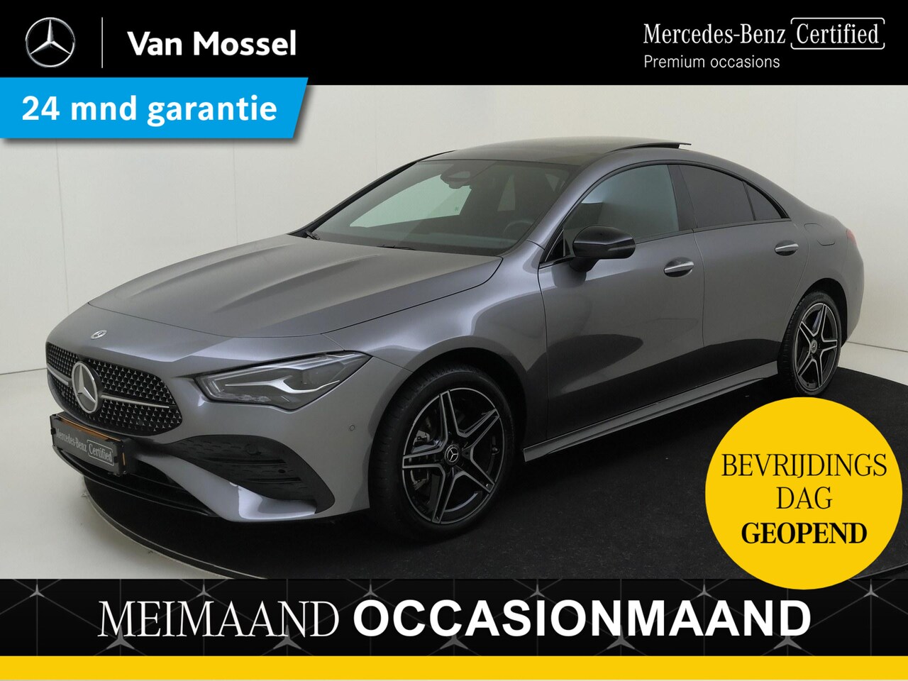 Mercedes-Benz CLA-Klasse - 250 e Star Edition / Stoelverwarming / Achteruitrijcamera / Panaroma-schuifdak / Night-Pak - AutoWereld.nl