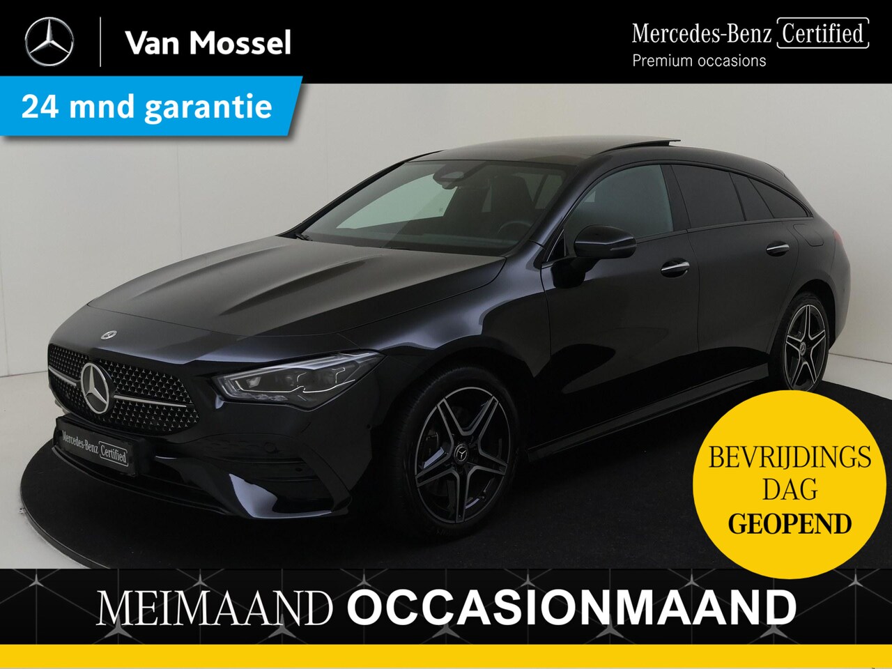 Mercedes-Benz CLA-klasse Shooting Brake - 250 e AMG Line / Stoelverwarming / Achteruitrijcamera / Panaroma-schuifdak / Night-Pakket - AutoWereld.nl