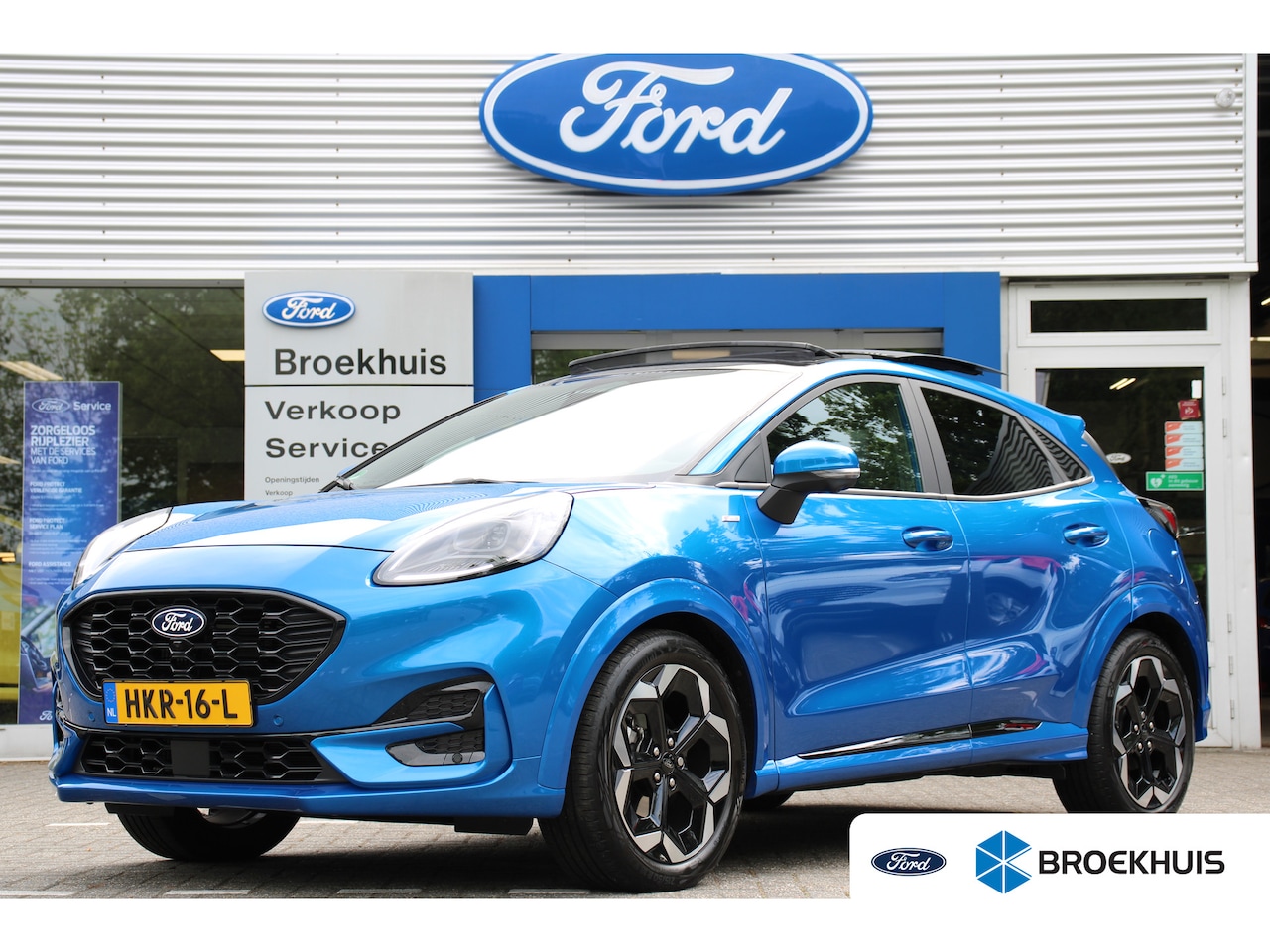 Ford Puma - Ford 1.0EB HYBRID ST-LINE X AUTOMAAT | PANODAK | WINTERPACK | ADAPTIVE CRUISE | EL. ACHTER - AutoWereld.nl