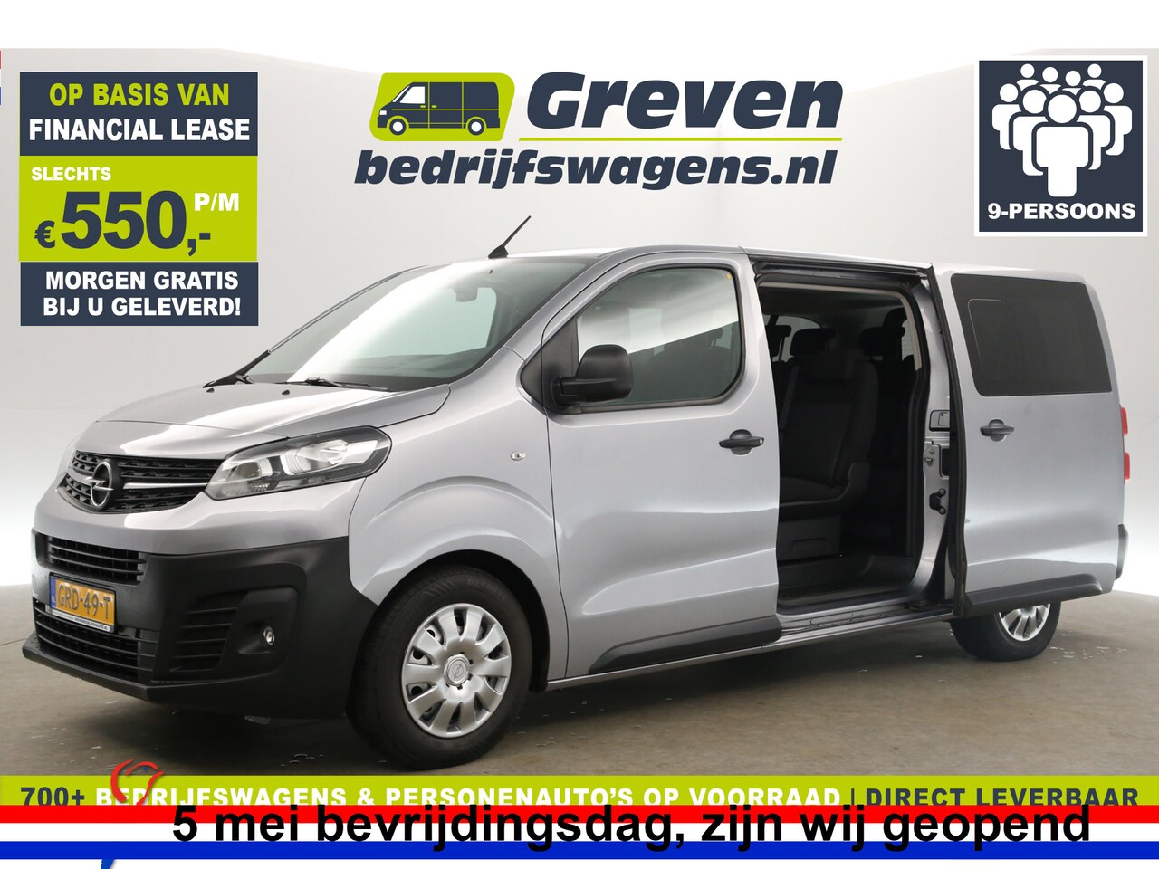 Opel Vivaro - 2.0 CDTI L3H1 145PK Automaat | 9 Persoons | EX BTW / Incl. BPM | Airco Cruise Carplay PDC - AutoWereld.nl
