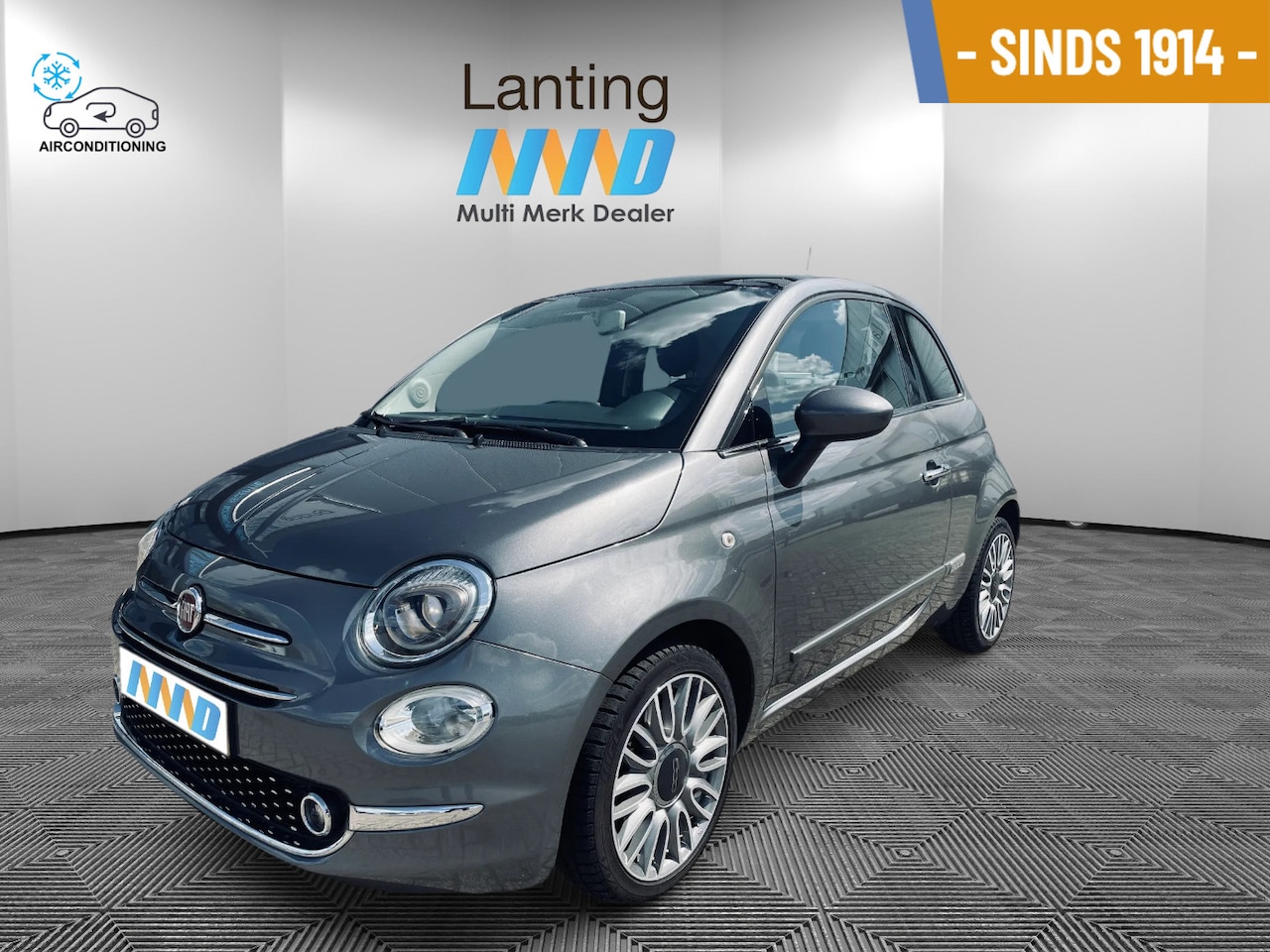 Fiat 500 - 0.9 TwinAir Turbo Lounge glazen panoramadak NL auto - AutoWereld.nl