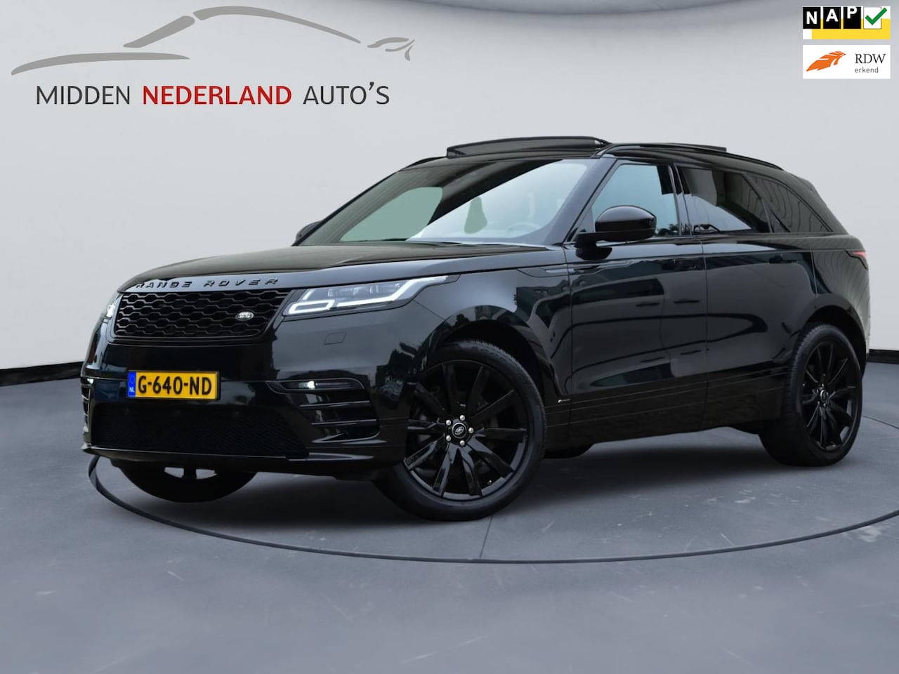 Land Rover Range Rover Velar - 2.0 P250 Turbo R- Dynamic * PANORAMA * BLACK PACK * MEREDIAN * - AutoWereld.nl