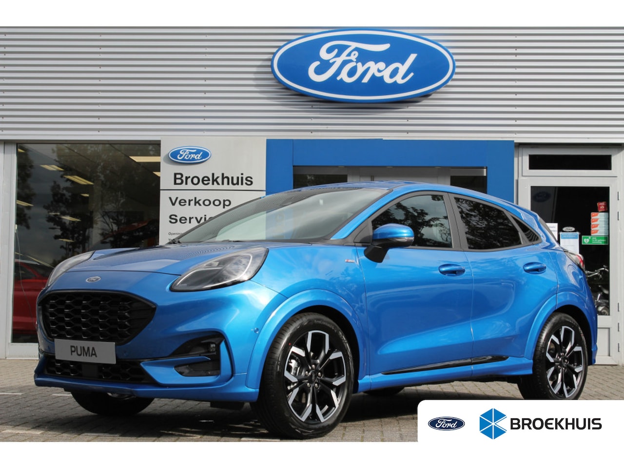Ford Puma - Ford 1.0EB 155PK HYBRID ST-LINE X | NL-AUTO! | 1E EIGENAAR! | LEDER/STOF | NAVI | CAMERA | - AutoWereld.nl
