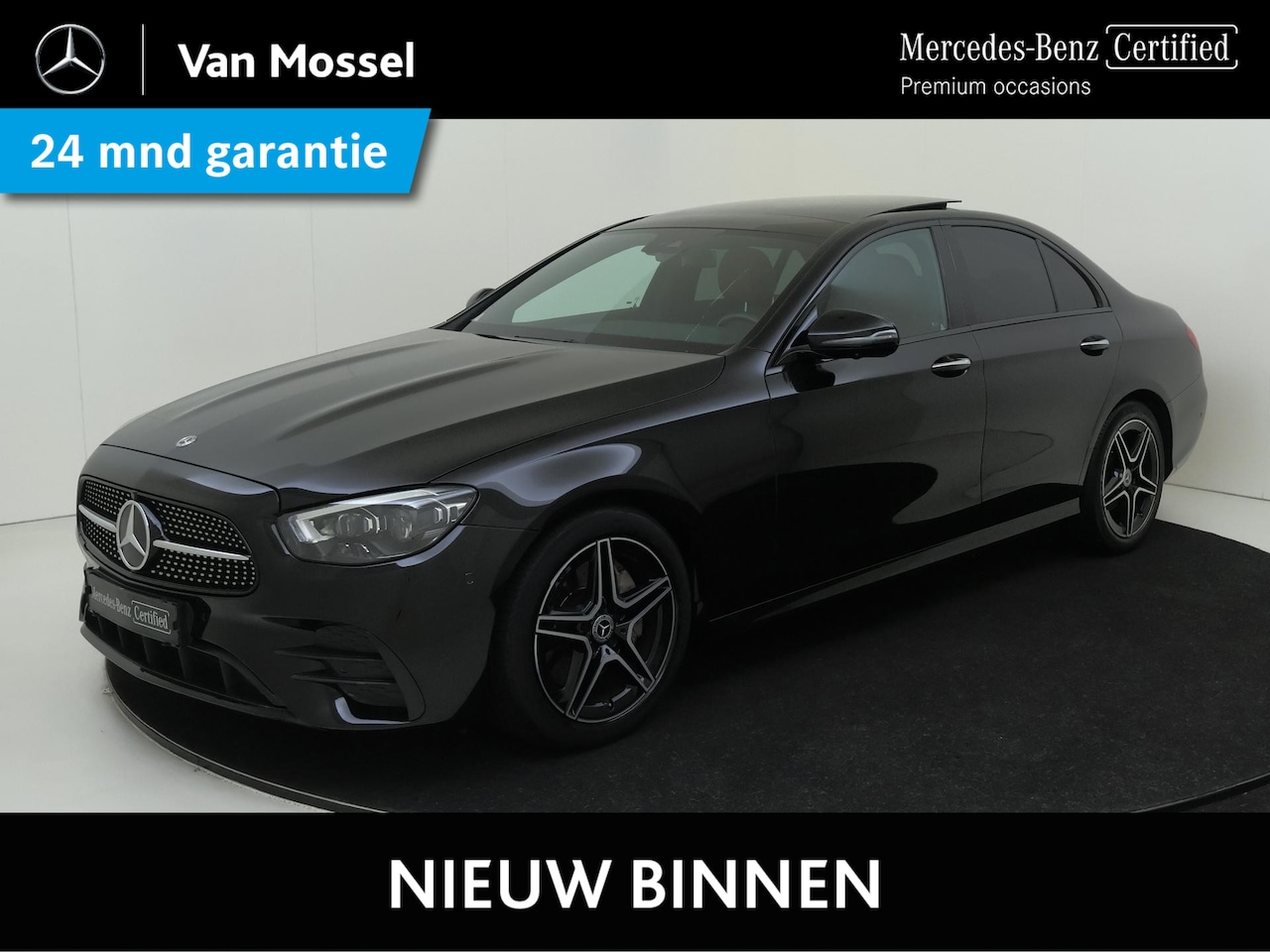 Mercedes-Benz E-klasse - 200 Business Solution AMG /Panoramadak /Memory stoelen /Burmester /Leder - AutoWereld.nl