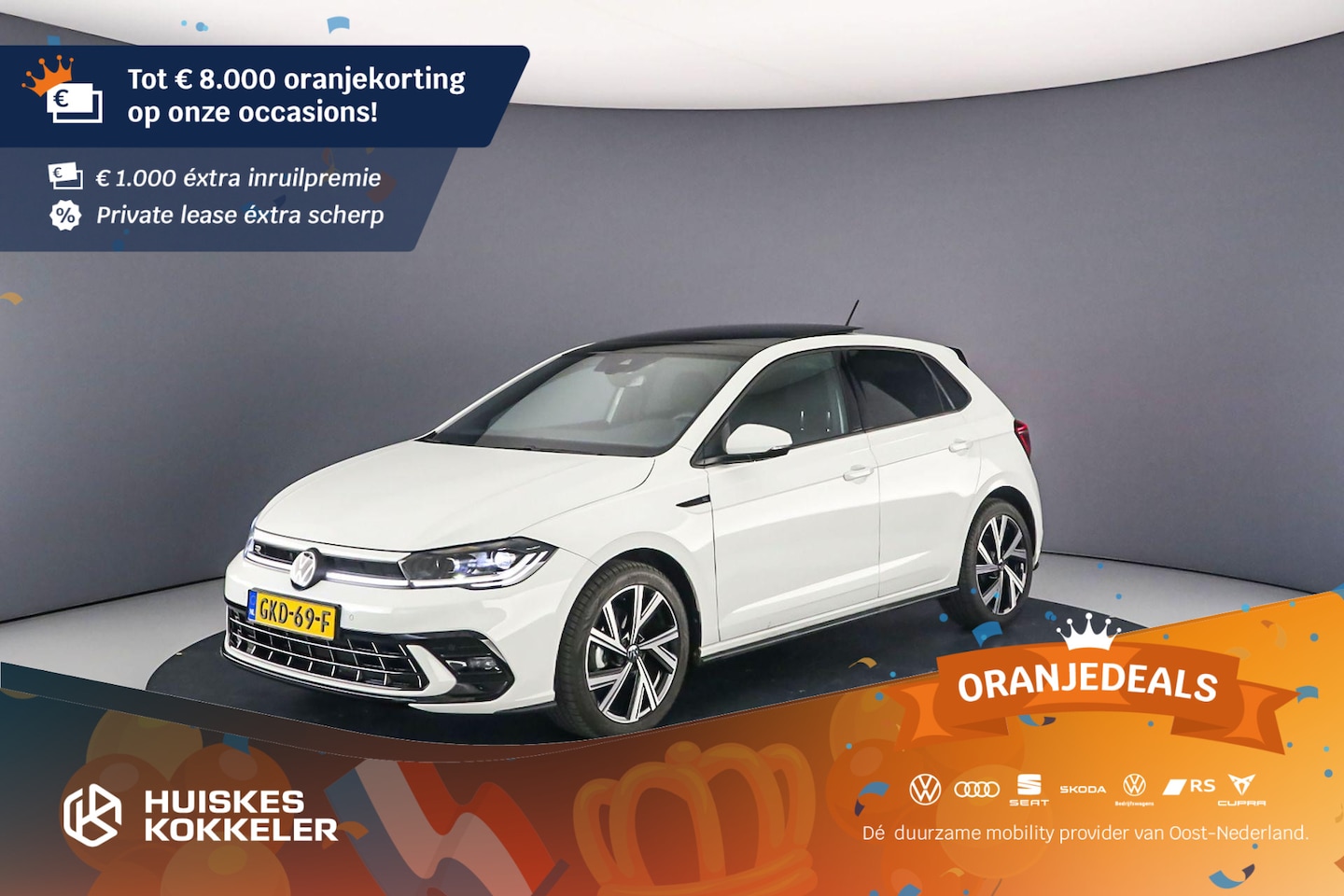 Volkswagen Polo - R-Line Business 1.0 TSI 95pk DSG Automaat Panoramadak, Achteruitrijcamera, Adaptive cruise - AutoWereld.nl