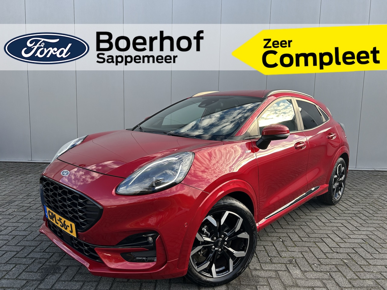 Ford Puma - EcoBoost Hybrid 125 pk ST-Line X | B&O | Half leer | 18" | Camera | Apple Carplay | Navi | - AutoWereld.nl