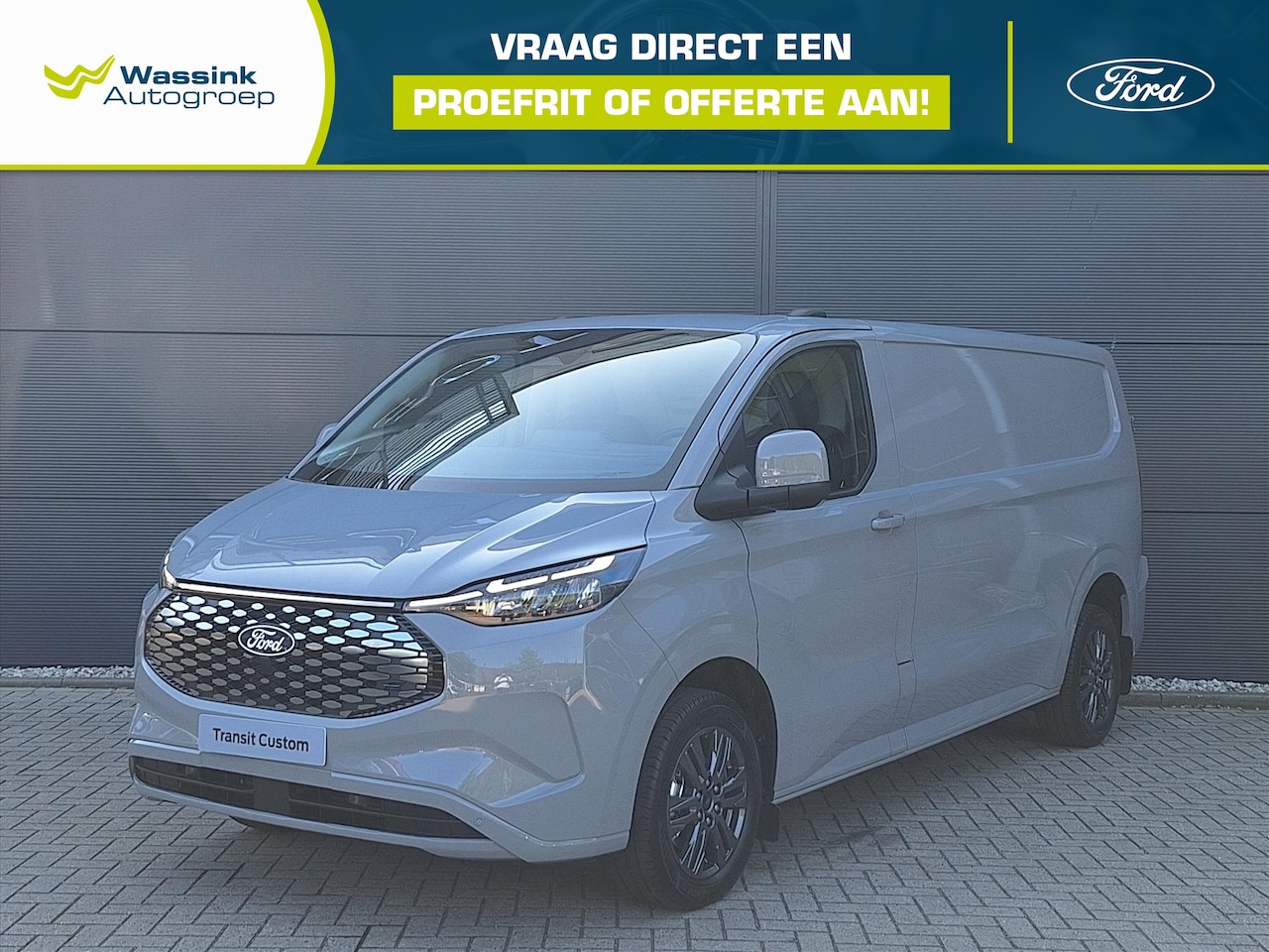 Ford Transit Custom - GB 65kWh 218pk L2H1 340 Limited - AutoWereld.nl