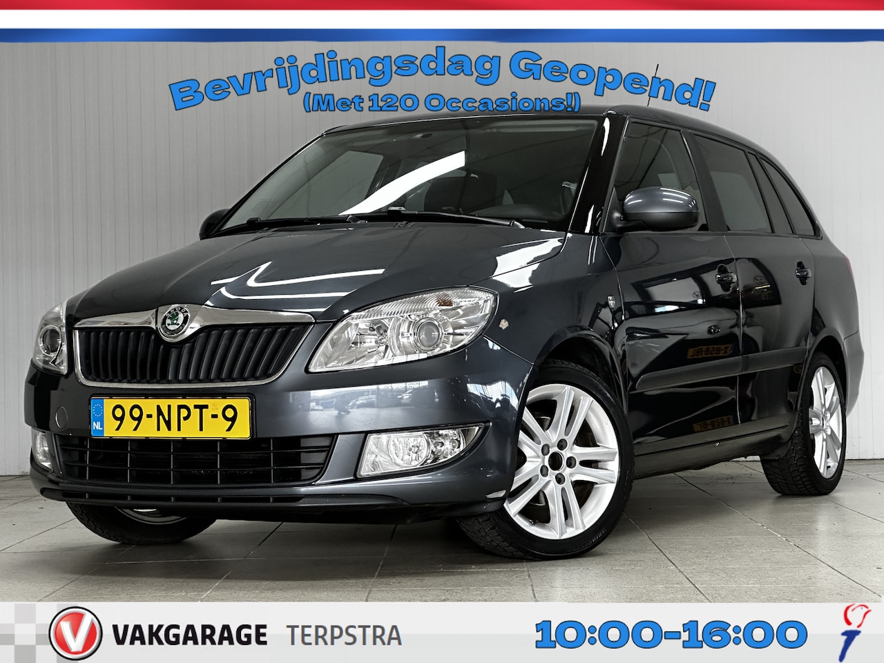Skoda Fabia Combi - 1.2 TDI Greenline/ D-Riem Verv. 204.000KM!/ 16''LMV/ Trekhaak!/ Airco/ Cruise/ Radio-CD+AU - AutoWereld.nl