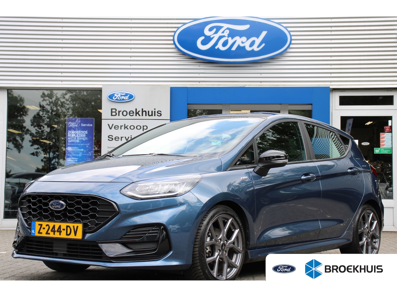 Ford Fiesta - Ford 1.0EB HYBRIDE ST-LINE X BLACK ED AUTOMAAT | ADAPTIVE CRUISE | WINTERPACK | NAVI | CLI - AutoWereld.nl