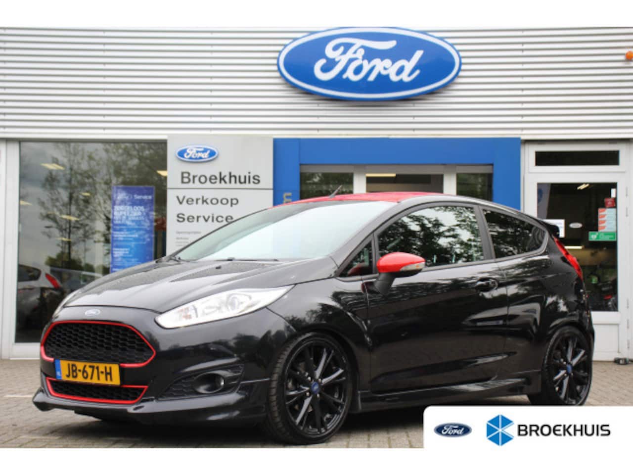 Ford Fiesta - Ford 1.0EB Black-Edition | NL-AUTO! | DEALER OH! | NAVI | CRUISE | CLIMA | BLUETOOTH | 17" - AutoWereld.nl