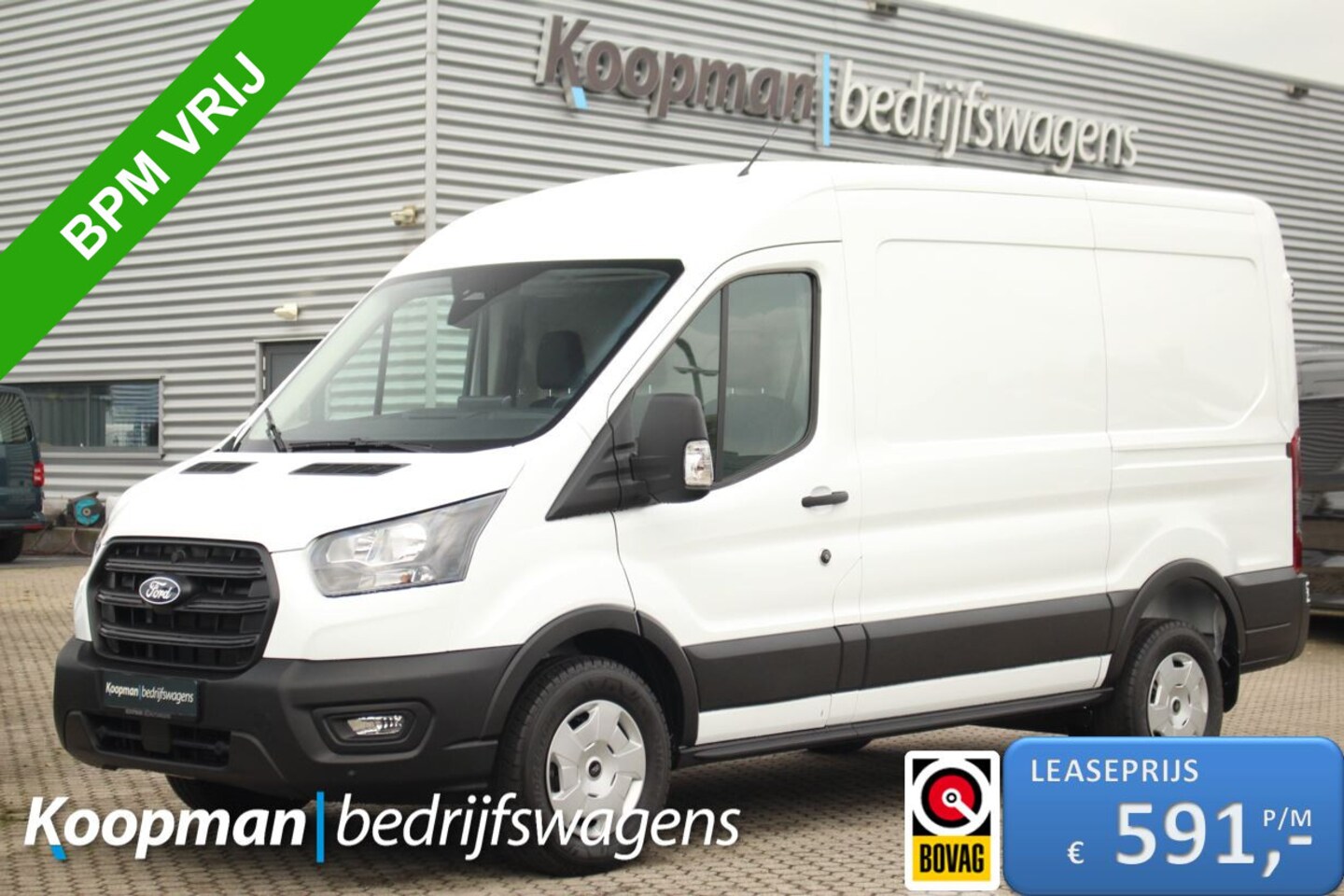 Ford Transit - 350 2.0TDCI 130pk L2H2 Trend | Camera | Carplay/Android | Cruise | Lease 591,- p/m - AutoWereld.nl
