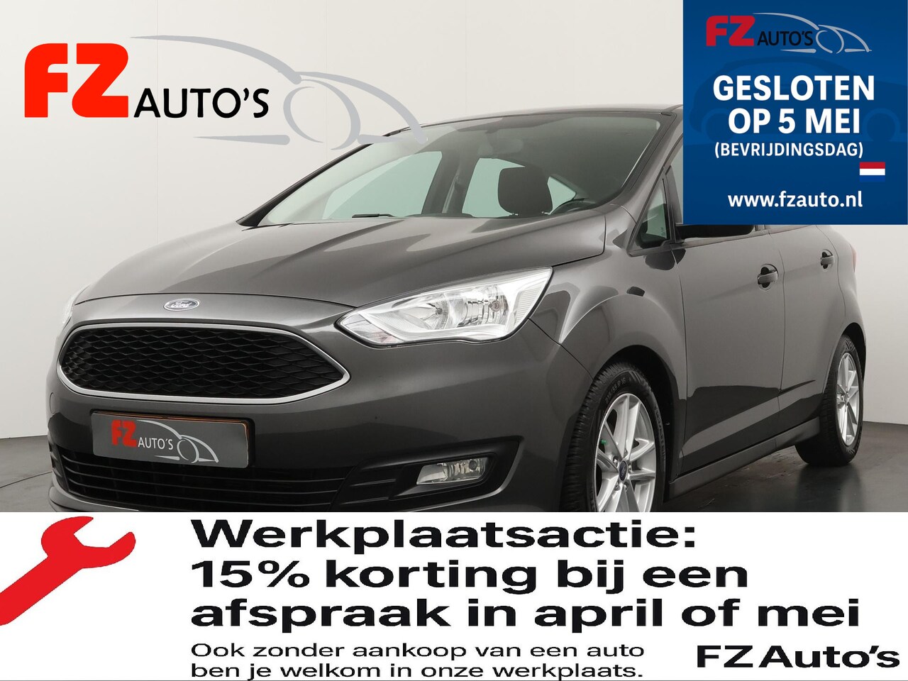 Ford C-Max - 1.0 | 37.651 | L.M Velgen | Ruime auto | Trekhaak | - AutoWereld.nl
