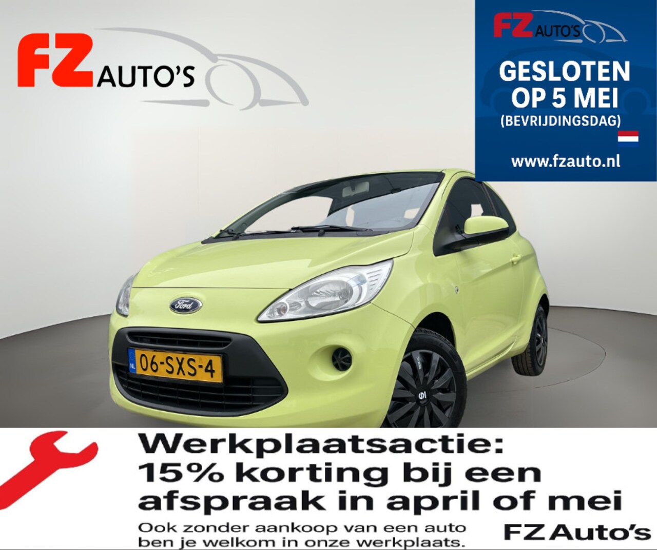 Ford Ka - 1.2 Cool & Sound start/stop | Airco | Stads auto | Zuinig in verbruik | - AutoWereld.nl
