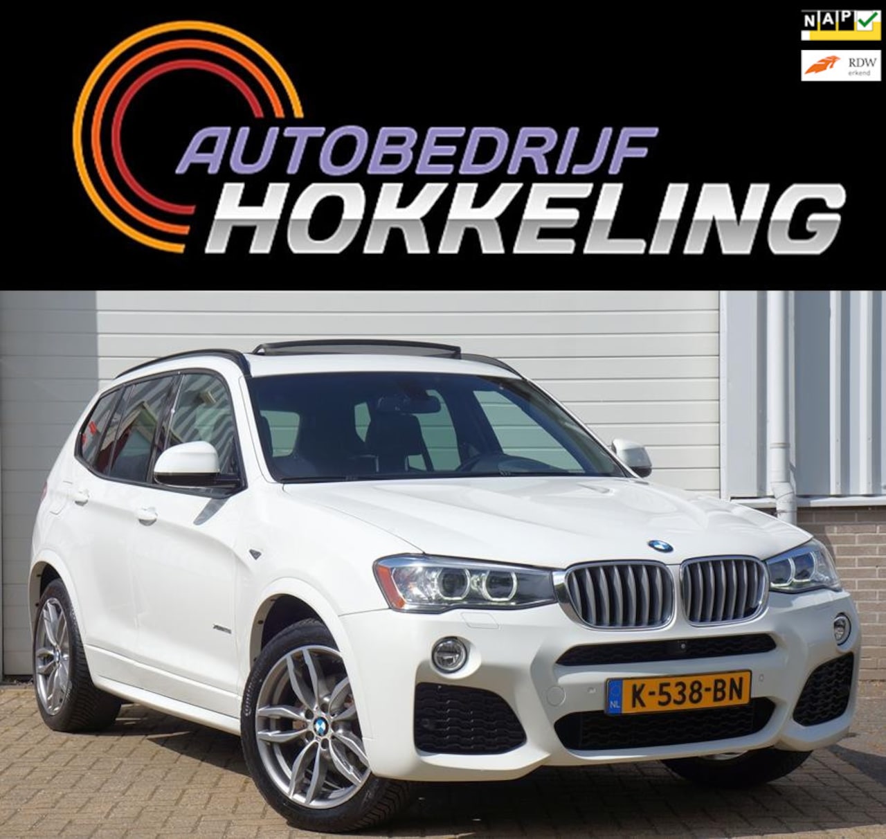BMW X3 - XDrive28i High Executive M Sport 244pk; Pano+HUD=BOM VOL !! - AutoWereld.nl