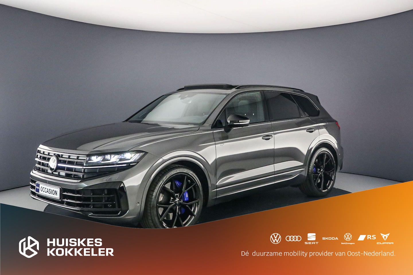 Volkswagen Touareg - R 3.0 TSI eHybrid 462pk Tiptronic Trekhaak, Luchtvering, DYN audio, Lederen bekleding, Pan - AutoWereld.nl
