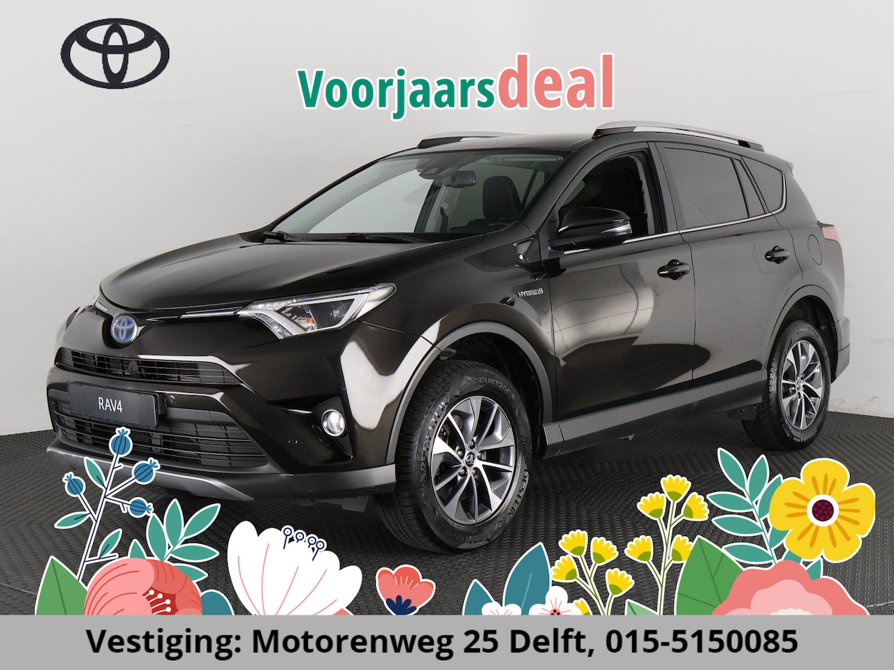 Toyota RAV4 - 2.5 HYBRID AUTOMAAT LUXURY NAVIGATIE.TREKHAAK.CAMERA.GARANTIE TOT 5-2028 - AutoWereld.nl