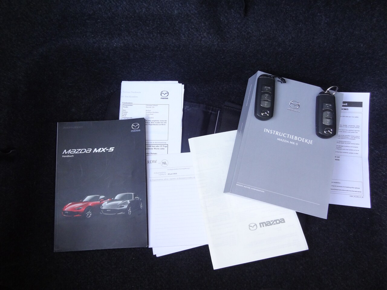 Mazda MX-5 - 1.5 SkyActiv-G 131 TS 28851 km Wit metallic Apple Carplay Navi Blackline velgen