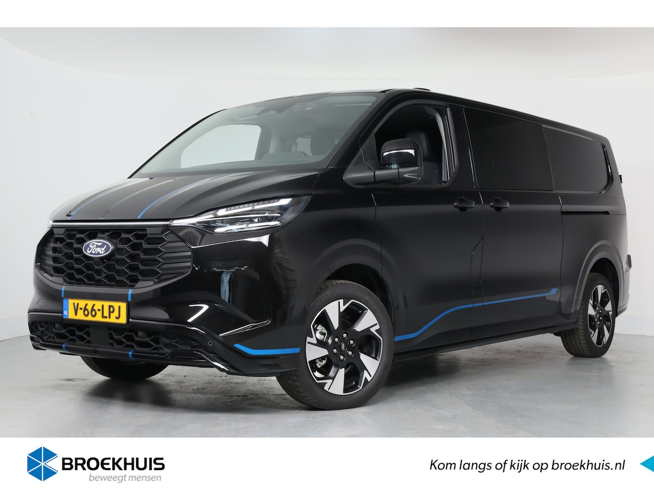 Ford Transit Custom - 320 2.5 PHEV L2H1 Sport DC | Trekhaak | LED | Navi | 360 Camera | Cruise Adaptive | Stoel/ - AutoWereld.nl