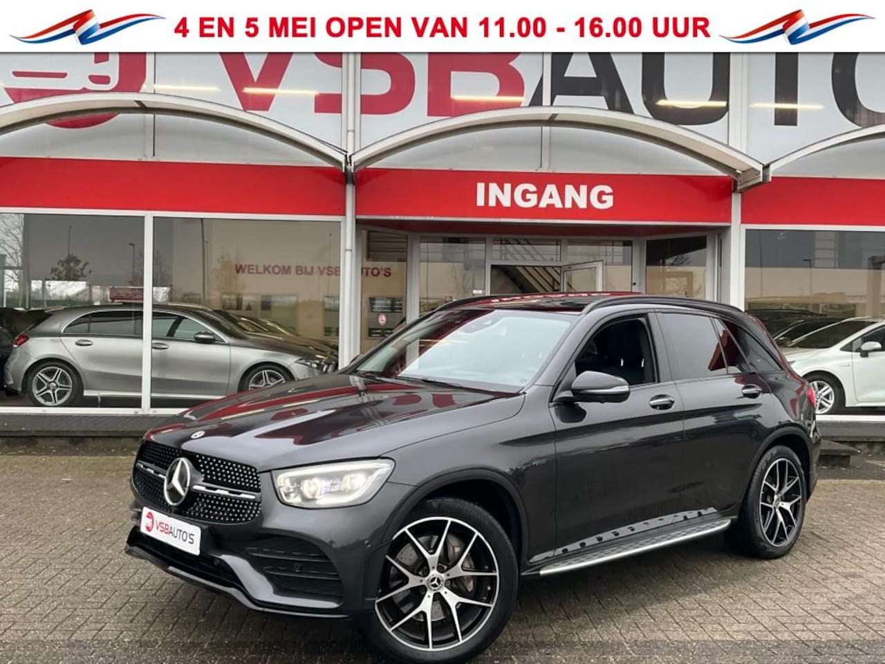 Mercedes-Benz GLC-klasse - GLC 300e AMG/NIGHT PAKKET 4MATIC PANO-DAK LEER NAVI CAMERA - AutoWereld.nl