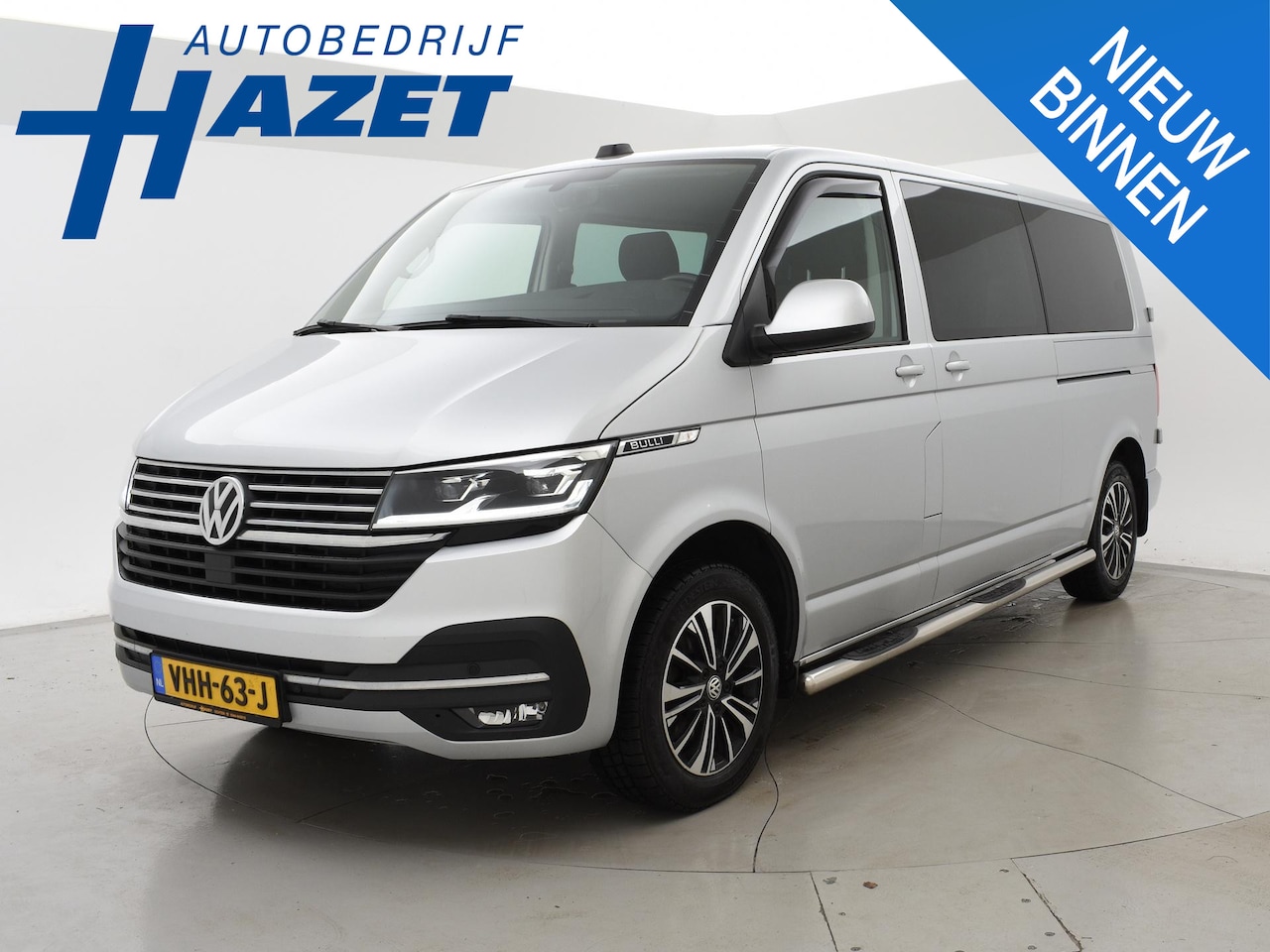 Volkswagen Transporter - 2.0 TDI 150 PK DSG L2H1 BULLI DUBBEL CABINE + STANDKACHEL | 2 SCHUIFDEUREN | TREKHAAK - AutoWereld.nl
