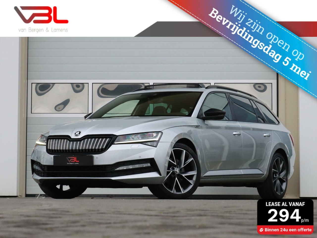 Skoda Superb Combi - 1.4 TSI PHEV iV Sportline Business | Full Options | Panoramadak | Elek. wegklapbare Trekha - AutoWereld.nl