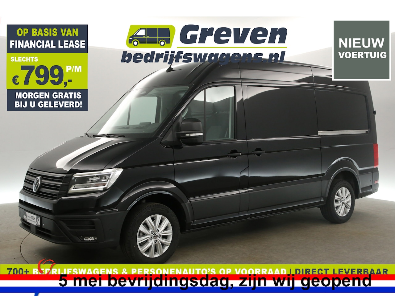 Volkswagen Crafter - 2.0 TDI DSG HIGHLINE EXCLUSIVE L3H3 | FACELIFT MODEL | BPM VRIJ | NIEUW 3000KG TREKHAAK VI - AutoWereld.nl
