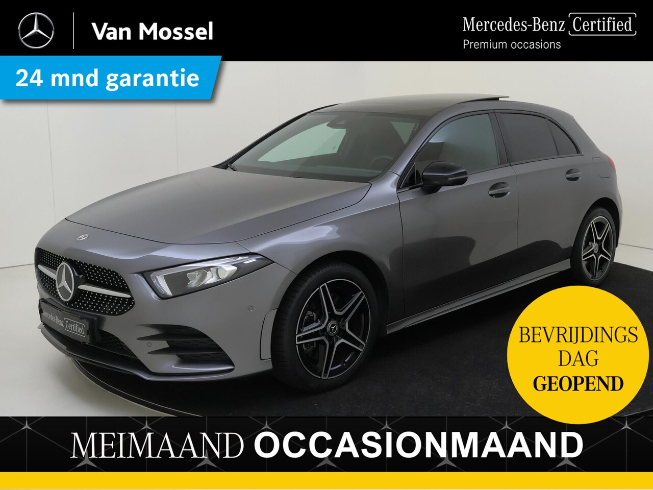 Mercedes-Benz A-klasse - 250 e Business Solution AMG Limited / Panoramadak / Nightpakket / Sfeerverlichting / Parke - AutoWereld.nl