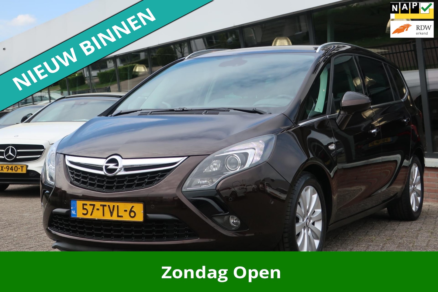Opel Zafira Tourer - 1.4 Cosmo 1e EIG_LED_LEDER_PDC V+A_CAM _18-INCH. - AutoWereld.nl