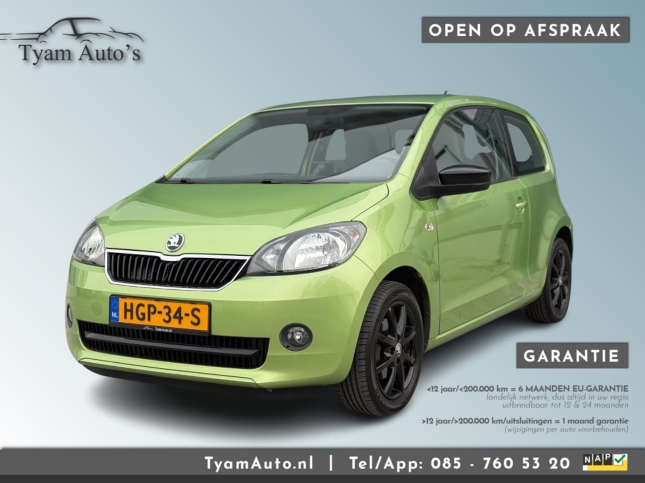 Skoda Citigo - 1.0 AMBITION * APK 04-2026 * 6 MAAND GARANTIE * AIRCO NAVIGATIE - AutoWereld.nl