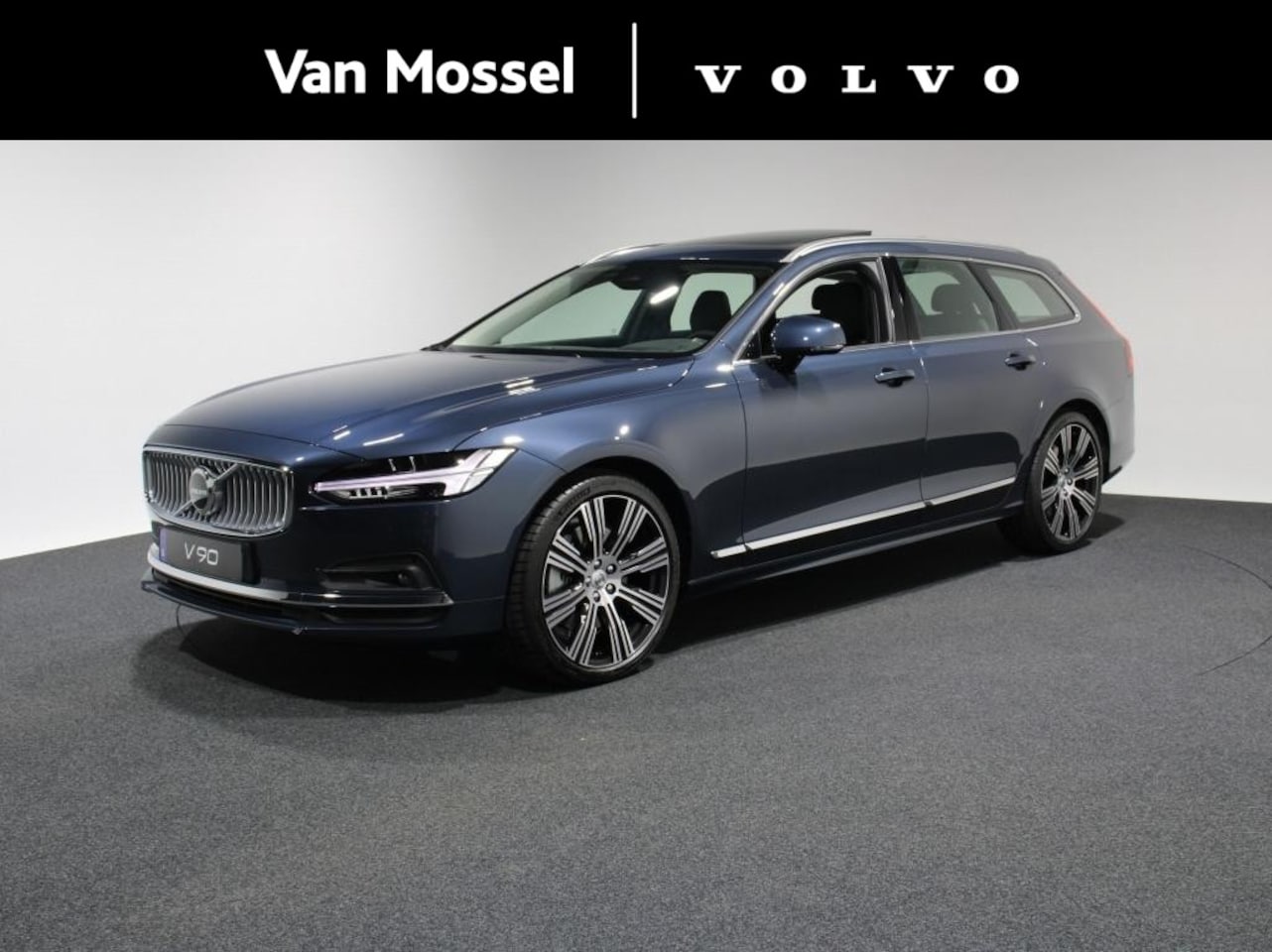 Volvo V90 - B5 Ultimate Bright | Panoramisch schuifdak | Camera | 20" Lichtmetalen velgen |  Demo | Vr - AutoWereld.nl