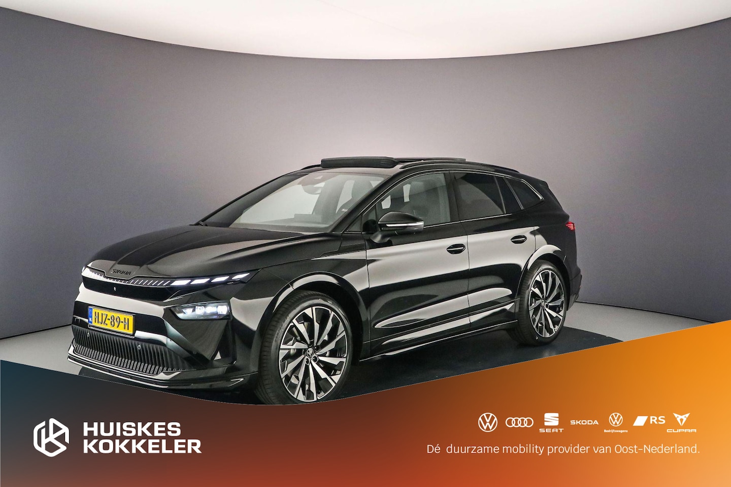 Skoda Enyaq iV - 85 Sportline 286pk Automaat Trekhaak, Panoramadak, Warmtepomp, 360 camera, CANTON audio, A - AutoWereld.nl