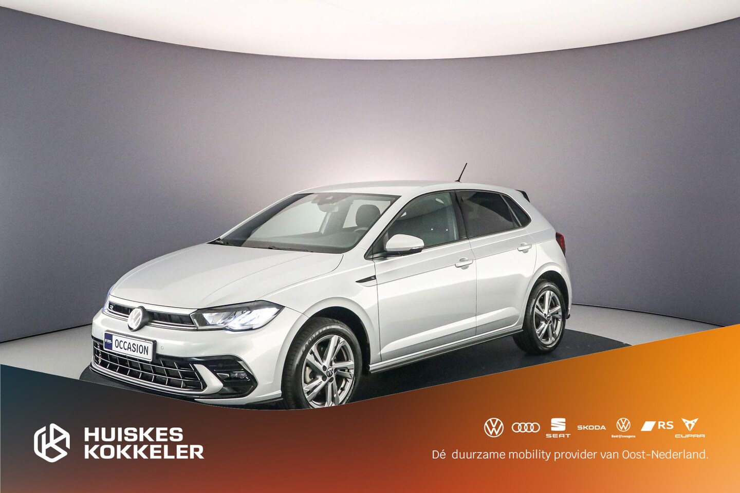 Volkswagen Polo - R-Line 1.0 TSI 115pk DSG Automaat Adaptive cruise control, Achteruitrijcamera, Parkeersens - AutoWereld.nl
