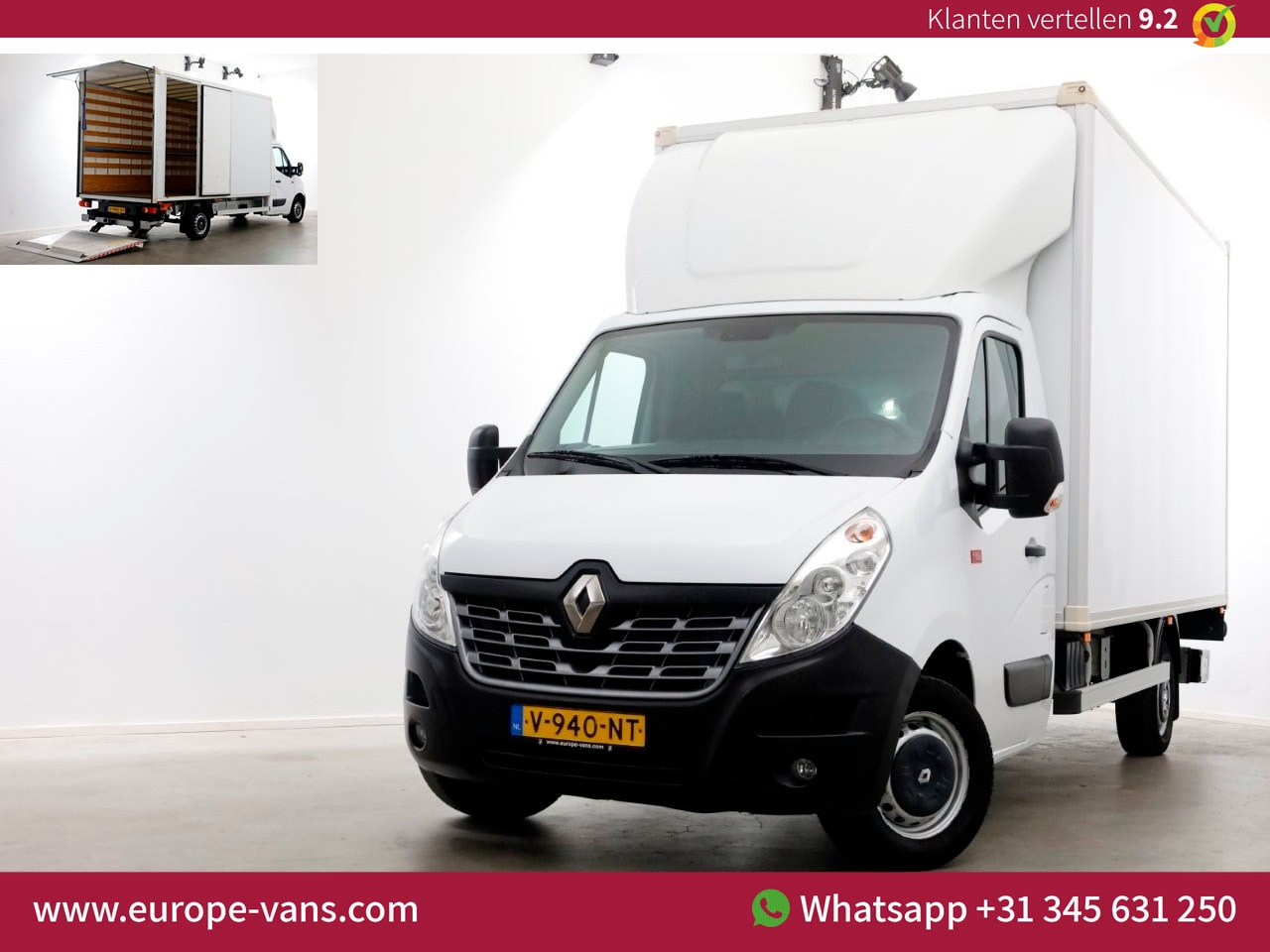 Renault Master - T35 2.3 dCi 170pk E6 Bakwagen met laadklep 1000kg en trekhaak 04-2018 - AutoWereld.nl