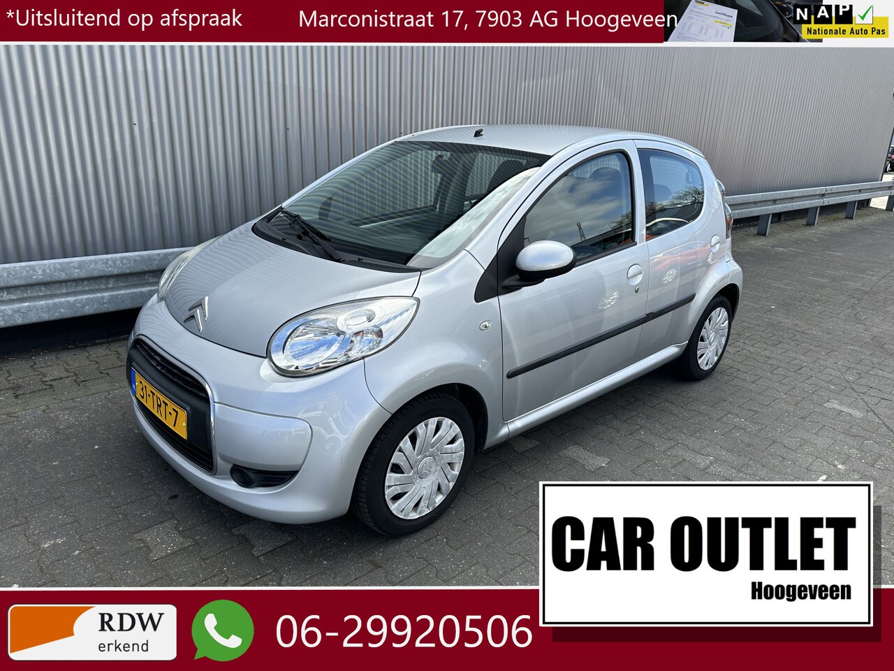 Citroën C1 - 1.0-12V Selection 1.0-12V Selection 5-Drs, A/C, Elec.ramen, Centr.vergr, nw. APK – Inruil Mogelijk – - AutoWereld.nl