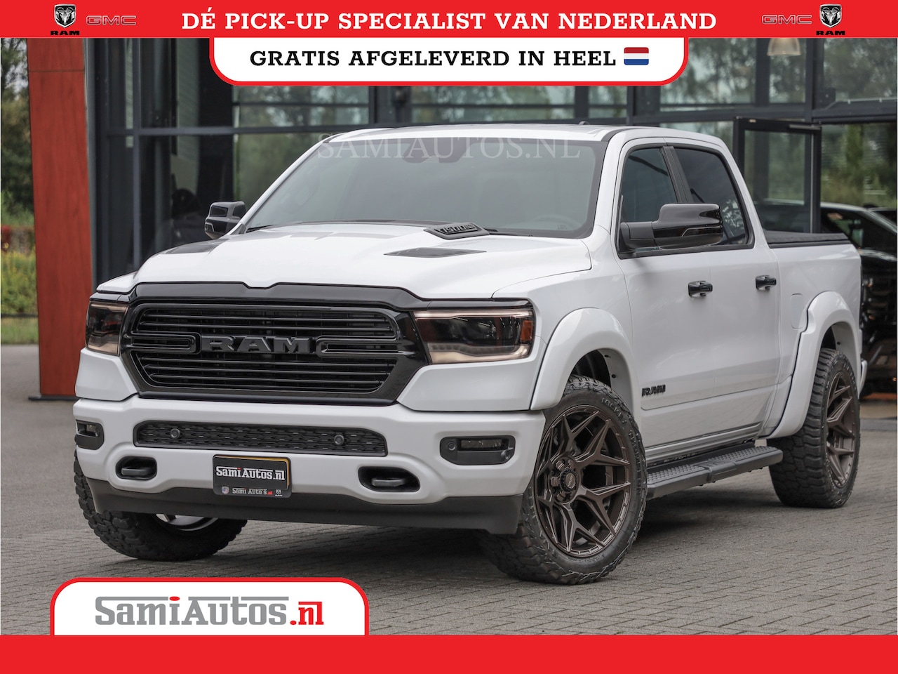 Dodge Ram 1500 - ALL-IN PRIJS | 402PK 5.7 V8 HEMI 4x4 | LARAMIE NIGHT EDITION | PRIJS MET LPG EN GARANTIE E - AutoWereld.nl