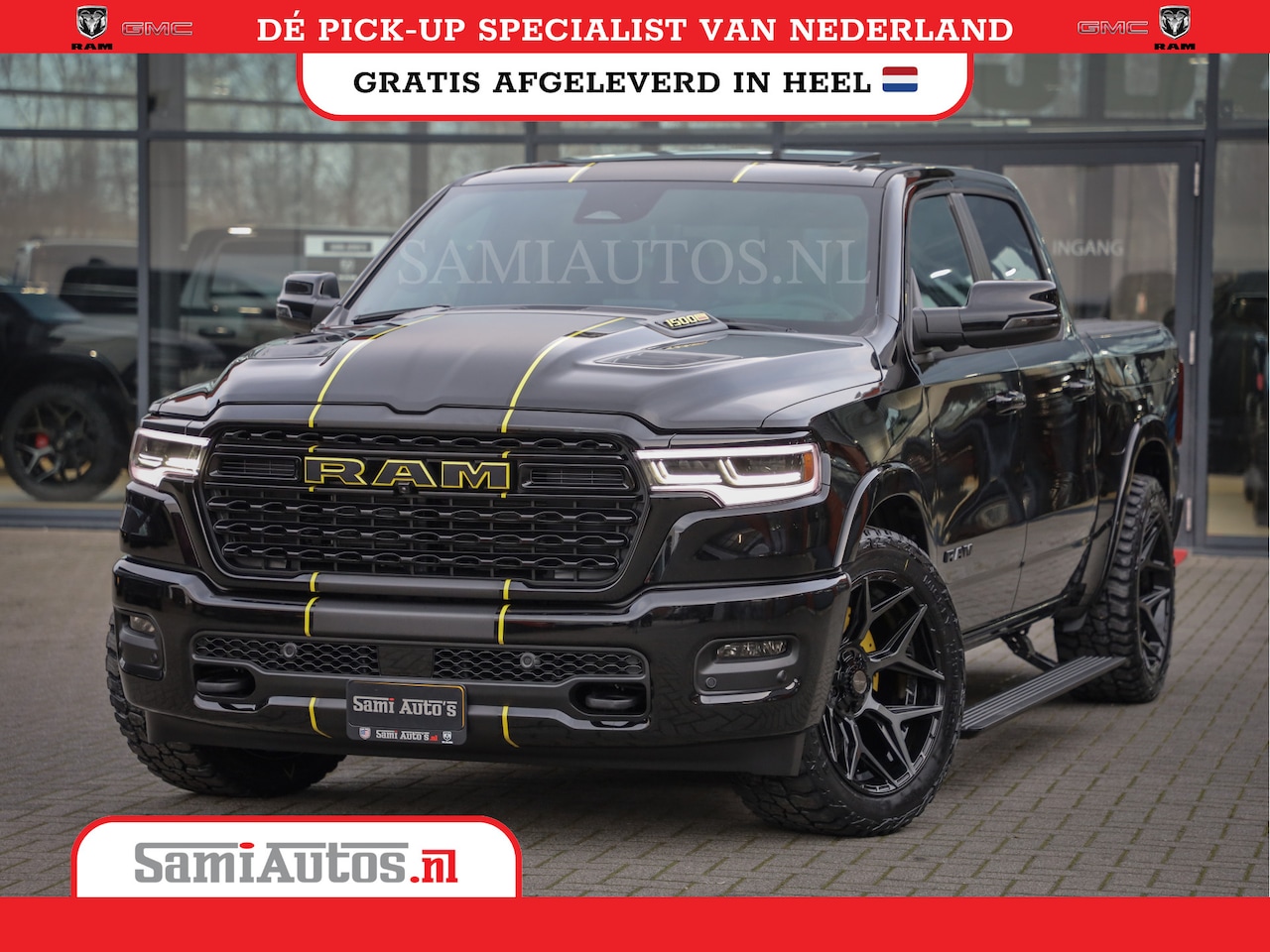 Dodge Ram 1500 - LIMITED NIGHT HIGH OUTPUT | H.O 540PK 706 Nm 2025 | XB9 | MASSAGE | BOM VOL | CREW CAB | D - AutoWereld.nl