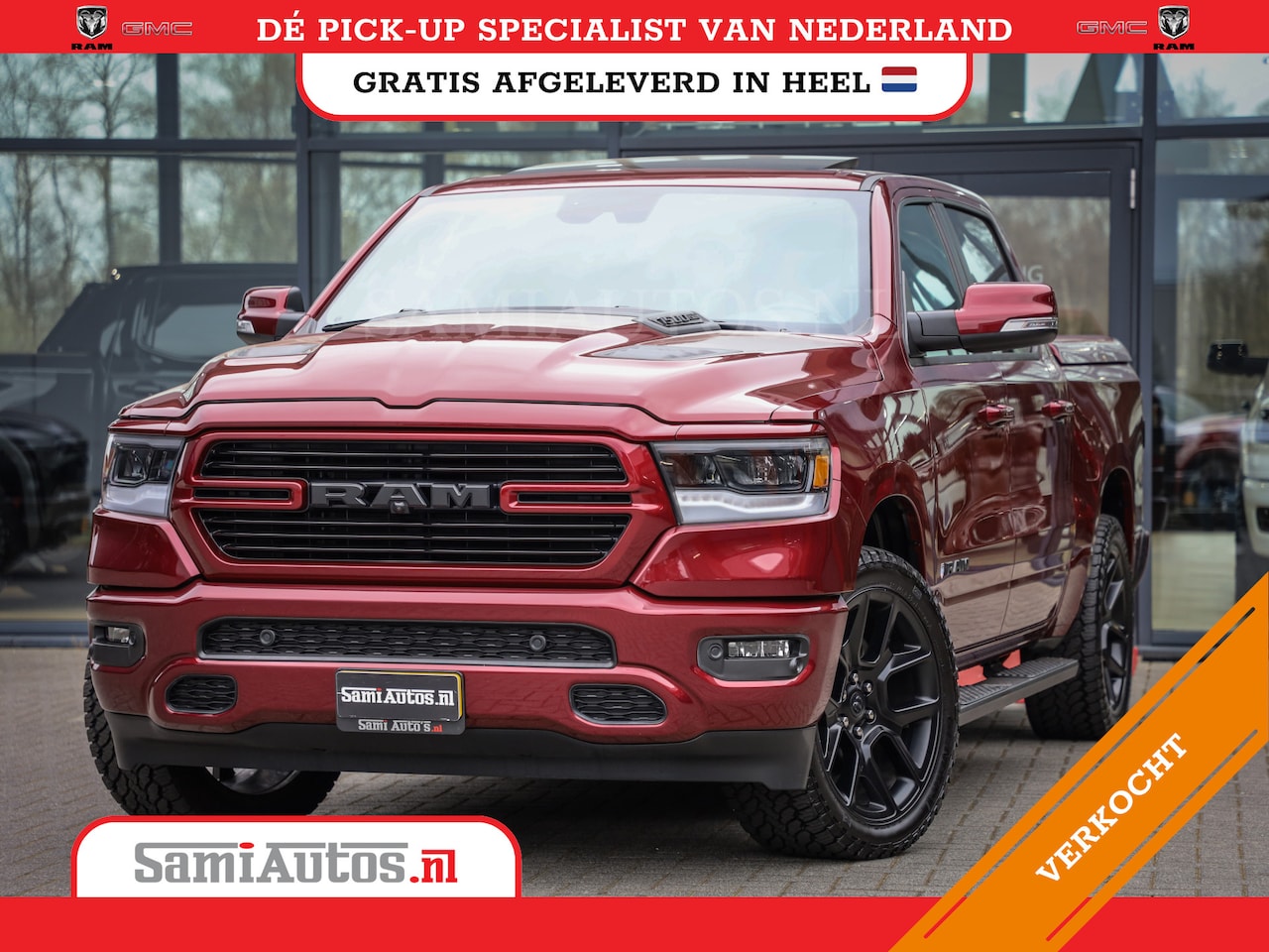 Dodge Ram 1500 - SPORT | MARGE BTW VRIJ | MWK KLEP | ADAPTIVE CRUISE | 5.7 V8 HEMI 4X4 | PANORAMA DAK | 360 - AutoWereld.nl