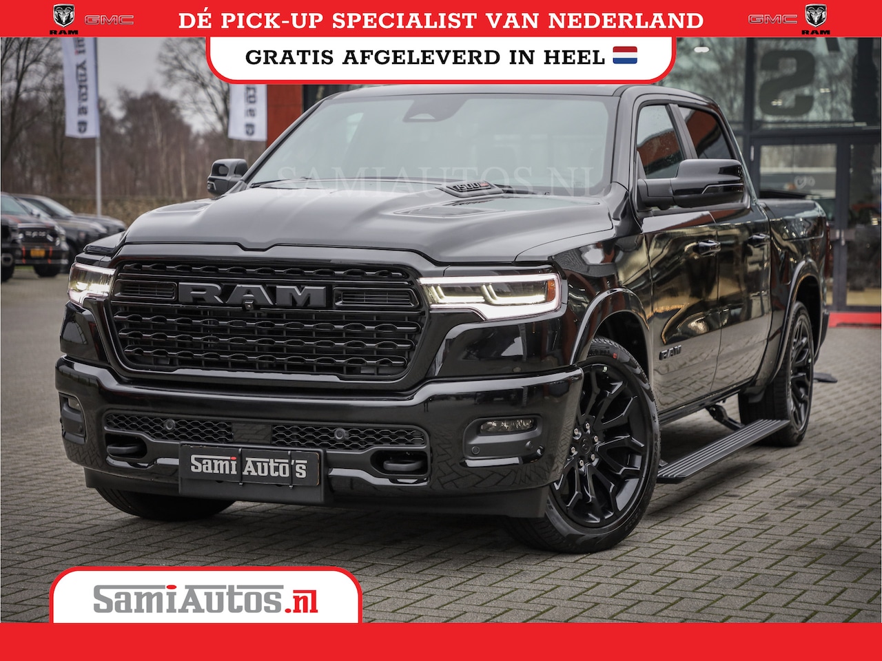 Dodge Ram 1500 - LIMITED NIGHT HIGH OUTPUT H.O 540PK 706 Nm 2025 | XB9 | MASSAGE | BOM VOL | CREW CAB | DUB - AutoWereld.nl
