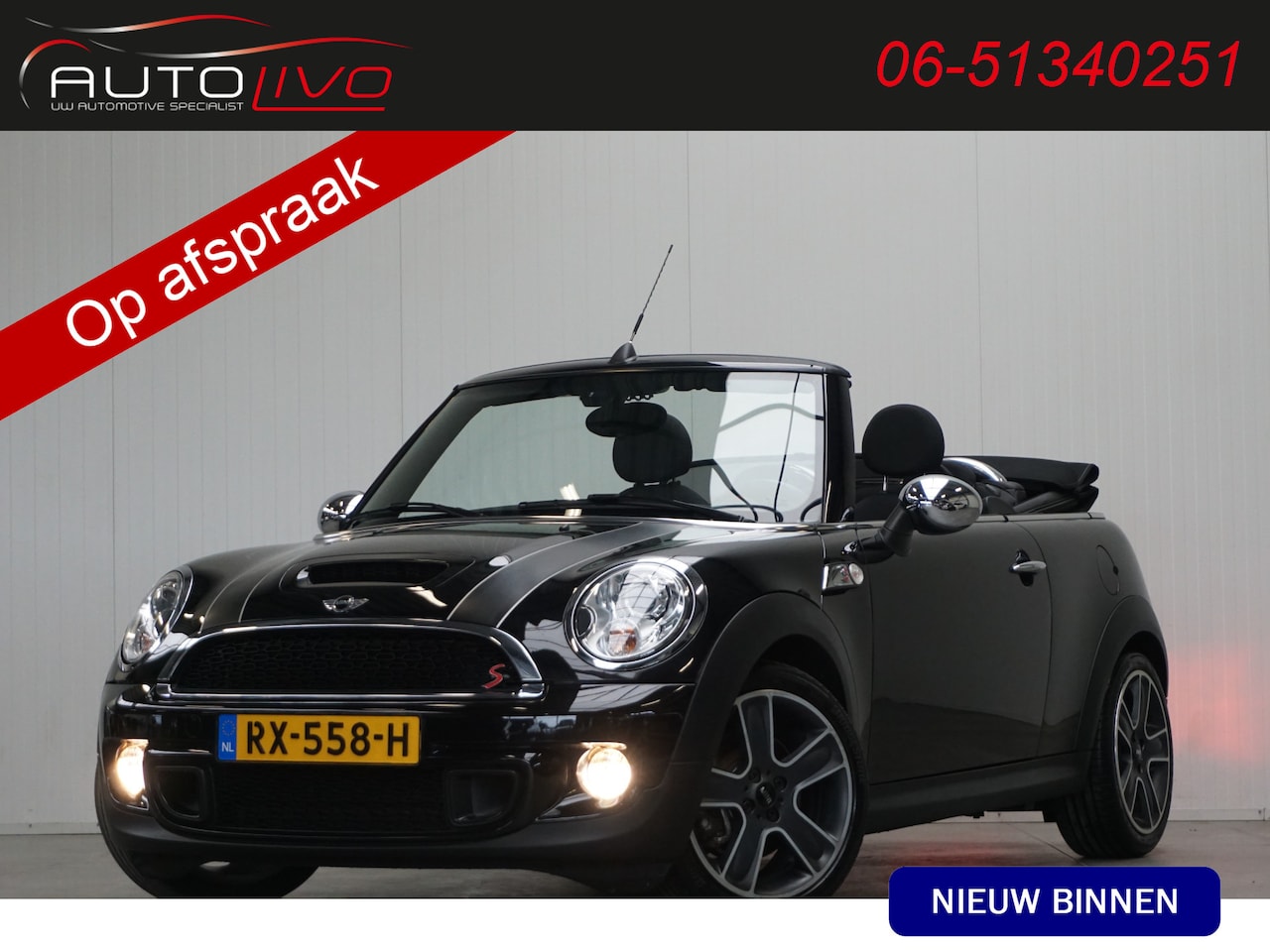 MINI Cabrio - Mini 1.6 Cooper S Chili 184 PK! SUPER NET! LUXE! HISTORY! - AutoWereld.nl