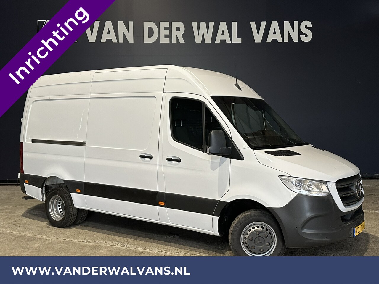 Mercedes-Benz Sprinter - 516 CDI 164pk 3500kg Trekhaak L2H2 Dubbel Lucht Inrichting Euro6 Airco | Camera | Apple Ca - AutoWereld.nl