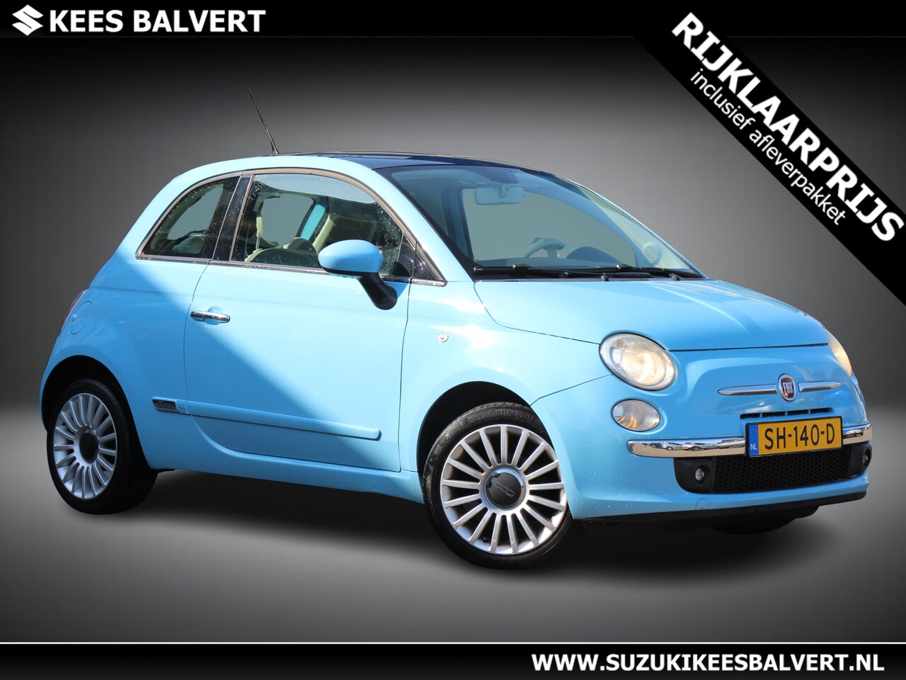 Fiat 500 - 1.2 Lounge | Panoramadak | Airco | - AutoWereld.nl