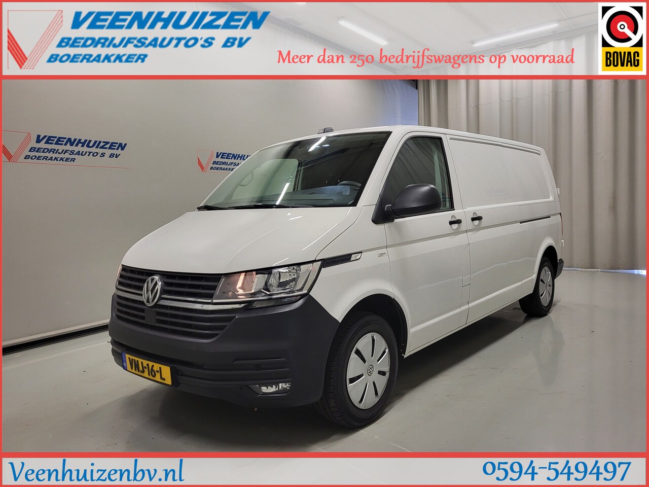 Volkswagen Transporter - 2.0TDI 150pk L2/H1 Automaat Euro 6! - AutoWereld.nl