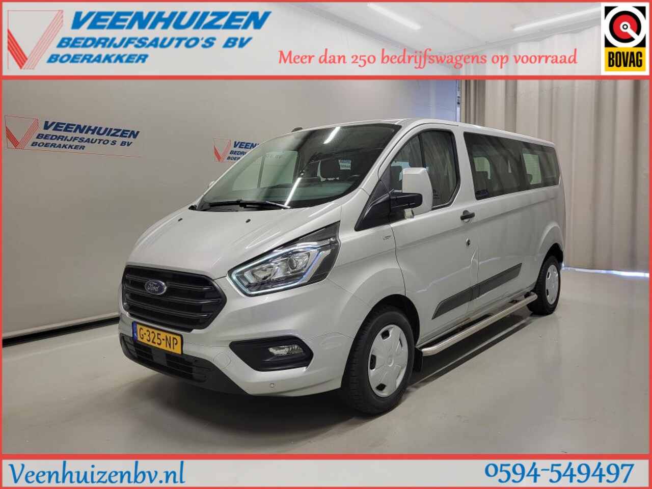 Ford Transit Custom - 2.0TDCI Personenbus 9-persoons Incl. BPM Euro 6! - AutoWereld.nl