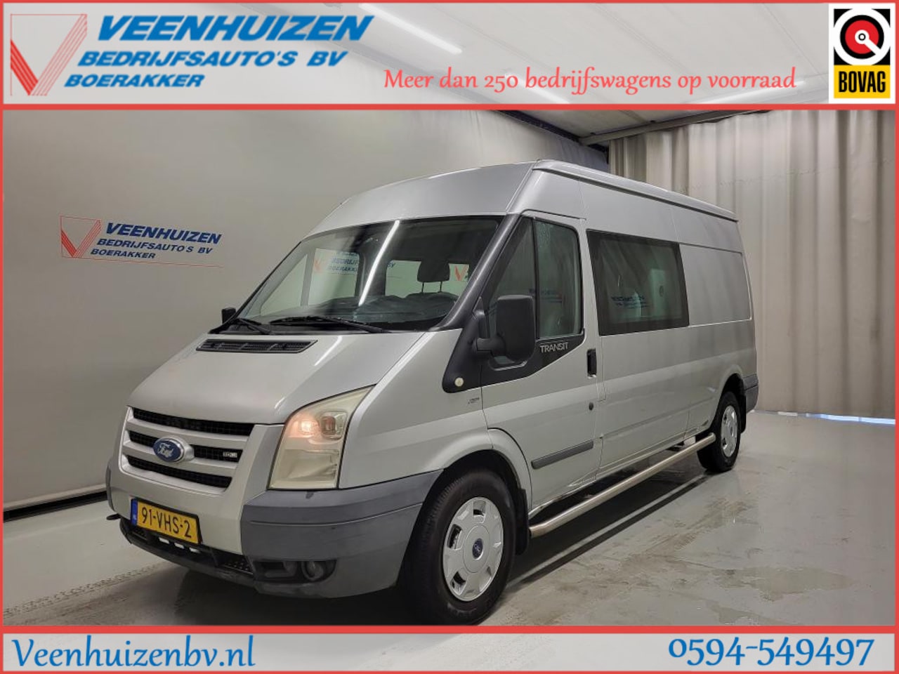 Ford Transit - 2.4TDCI L3/H2 Dubbele Cabine Apk tot 23-12-2025! - AutoWereld.nl